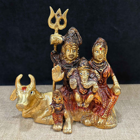 4.7 Inch Sampurna Shiv Parivaar with Nandi