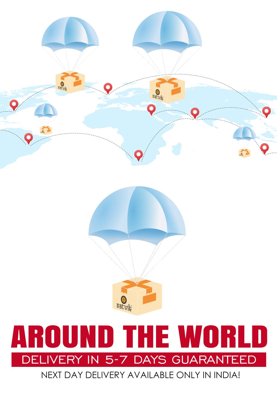 Shop From Satvik: We Provide Delivery in 5-7 Day Guaranteed - AROUND THE WORLD. Next Day Delivery Available Only in INDIA!