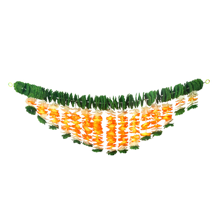 Artificial Flower Bandarwal for Door Decoration – Floral Toran Design-15 with vibrant faux flowers and traditional design for festive and entrance décor. India’s Largest Pooja Accessories Brand – www.satvikstore.in