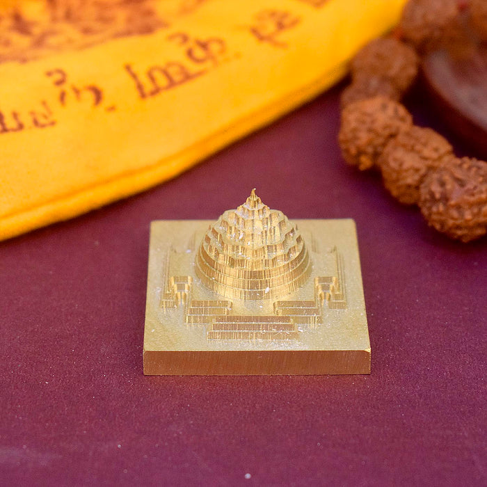 Asht Dhatu Shree Yantra crafted from eight sacred metals, radiating divine energy for wealth, success, and spiritual growth. India’s Largest Pooja Accessories Brand - www.satvikstore.in