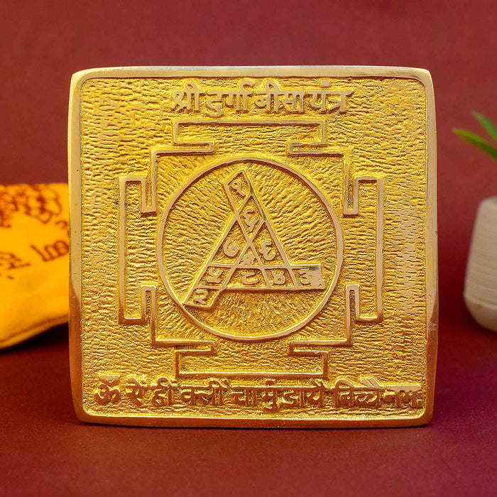 Asht Dhatu Shree Durga Bisa Yantra for Divine Protection and Energy – Satvikstore.in India’s Largest Pooja Accessories Brand - www.satvikstore.in 