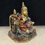 6.5 Inch Auspicious Lord Kuber Idol with Laxmi Ji