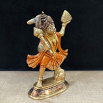 5.5 Inch Brass Hanuman Ji with Sanjeevani Idol