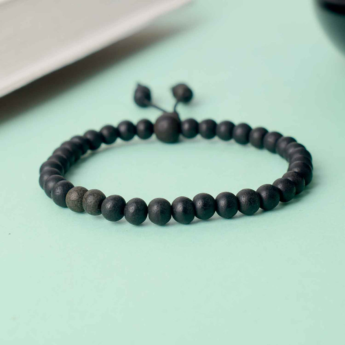 8mm Govt. Certified Karungali Bracelet with gloss finish