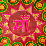 Beautiful Pink Ma Thal Posh / Thali Cover in Organza