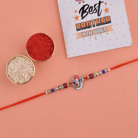 Beautiful Ganesha Rakhi with Red Thread – India’s Largest Pooja Accessories Brand – www.satvikstore.in