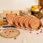 Copper Laddu Gopal Bhog Thali Set