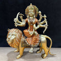 Brass Idol of Sherawali Mata Statue Stunning Sherawali Mata Statue – Divine Brass Idol of Goddess Durga, Symbolizing Strength & Protection, Perfect for Home, Temple, and Festive Decor. India's Largest Puja Accessories Brand - Satvik