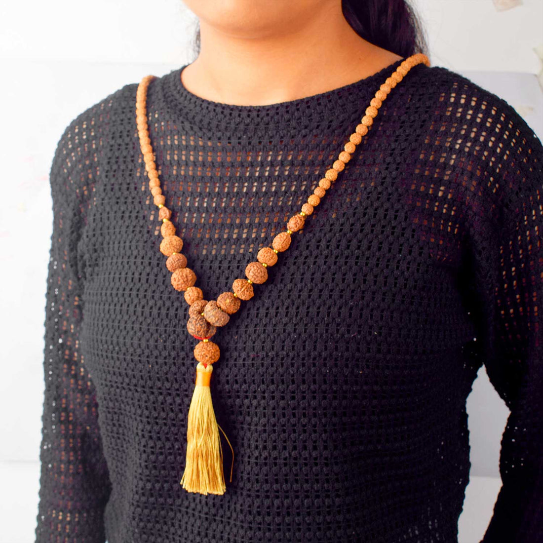 1–14 Mukhi Siddh Rudraksha Mala with Asht Dhatu Capping 100% Original & Certified