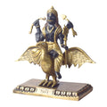  The 6.7 Inch Brass Shani Dev Idol Symbol of Justice and Protection is a beautifully crafted piece that embodies the powerful qualities of Shani Dev, the celestial deity of justice, discipline, and protection. Made from high-quality brass, this idol features Shani Dev in a detailed and commanding posture, symbolizing his ability to bring balance, fairness, and spiritual protection to those who seek his blessings. 