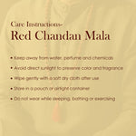 12mm 27 Bead Red Chandan Mani Mala