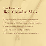 Certified 100% Original Authentic Pure Red Sandalwood Jap Mala (Andhra Pradesh)