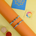 Set of 2 Traditional Rakhis for Brothers with Roli Chawal and Ram Sita Stickers – Raksha Bandhan Gift Pack. India’s Largest Pooja Accessories Brand - www.satvikstore.in