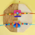 Set of 2 Cartoon-Themed Kids Rakhi with Roli Chawal and Ram Sita Stickers – Raksha Bandhan Gift Combo for Children. India’s Largest Pooja Accessories Brand - www.satvikstore.in