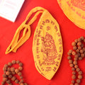 100% Cotton Hare Ram Hare Krishna Printed Jap Mala Jholi Bag in Kesari color – India’s Largest Pooja Accessories Brand – www.satvikstore.in