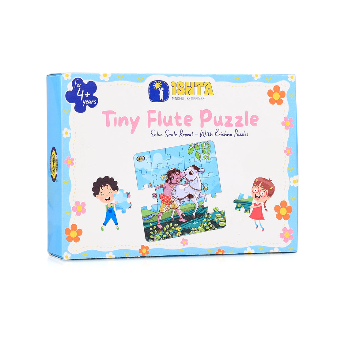 Kids Jigsaw Puzzle - Krishna with Cow | Fun, Focus & Devotion | Tiny Flute Puzzle