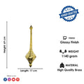 Invoke strength and devotion with the 27 Inch Brass Hanuman Gada, symbolizing Lord Hanuman's power. Perfect for home temples, rituals, and spiritual décor. Shop now at satvikstore.in – India’s Largest Pooja Accessories Brand.
