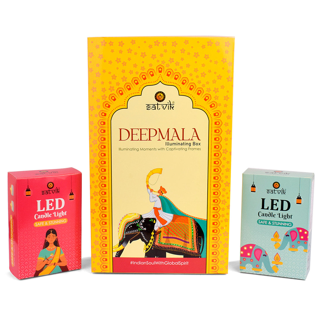 LED Deep Mala Diwali Decorations with LED Candles: Traditional Hanging Jharokha Boxes