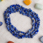 Lapis Lazuli Crystal Necklace for Chakra Healing & Intuition