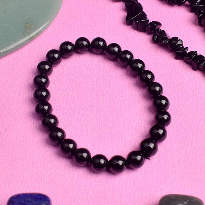 Galis Handmade Gemstone Beads Bracelet For Men - Onyx and India | Ubuy