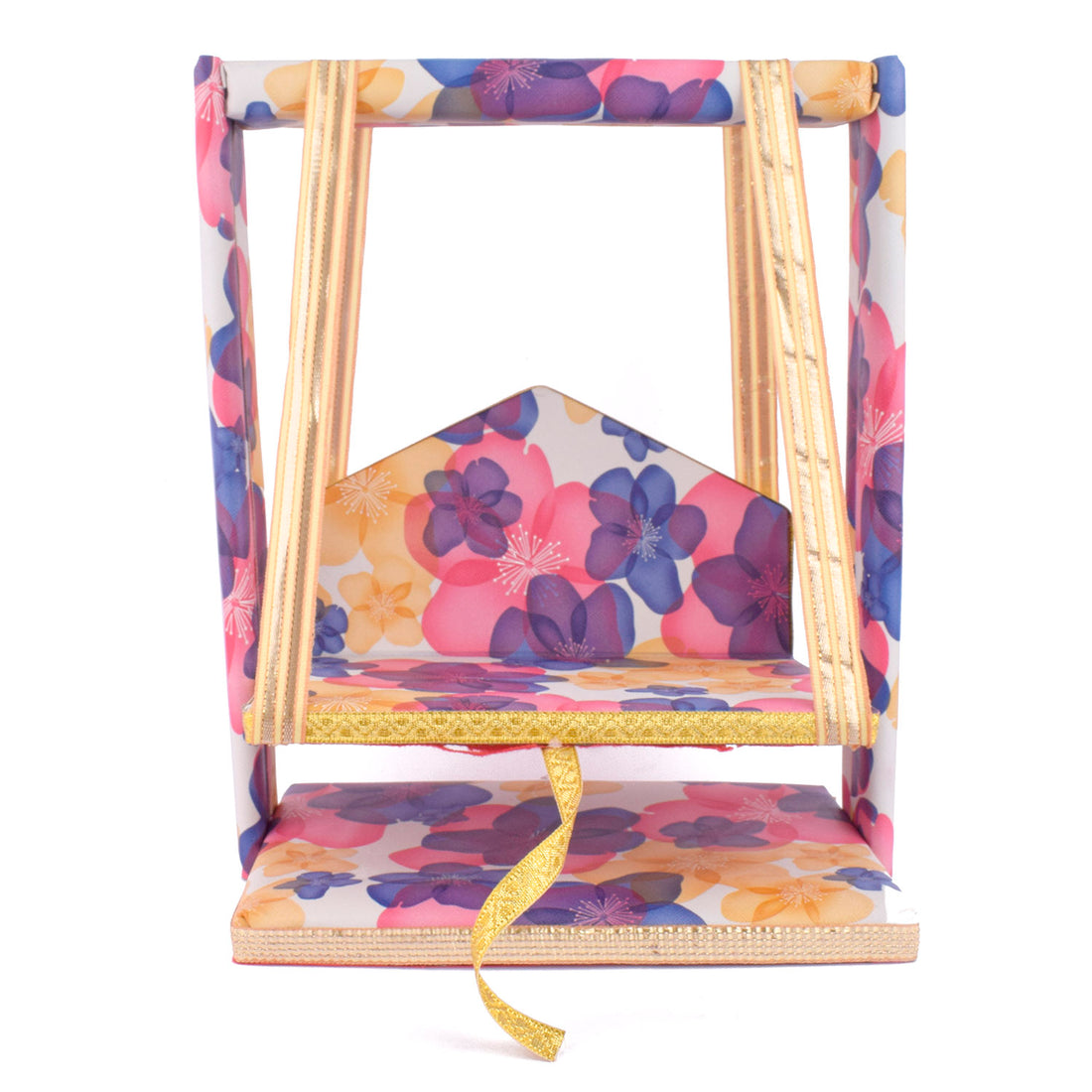 Divine Laddu Gopal Jhula with Floral Print