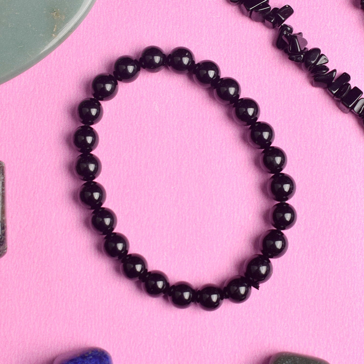 Grade A++ Black Onyx Bead Bracelet 8mm, Genuine Black Onyx Gemstone Bracelet  | eBay