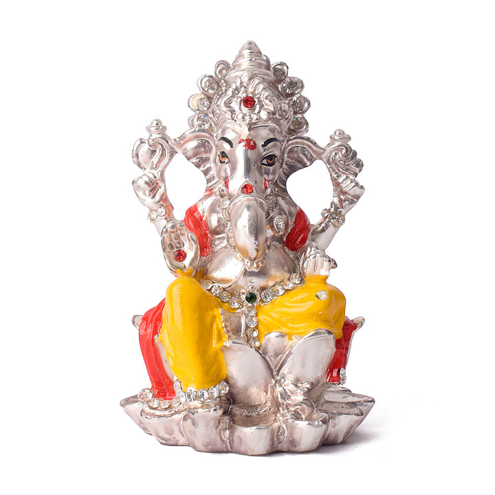 Silver Ganesh Idol Puja Store Online Pooja Items Online Puja Samagri Pooja Store near me www.satvikstore.in