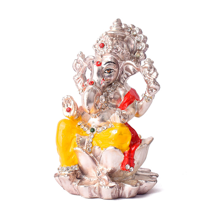 Silver Ganesh Idol Puja Store Online Pooja Items Online Puja Samagri Pooja Store near me www.satvikstore.in