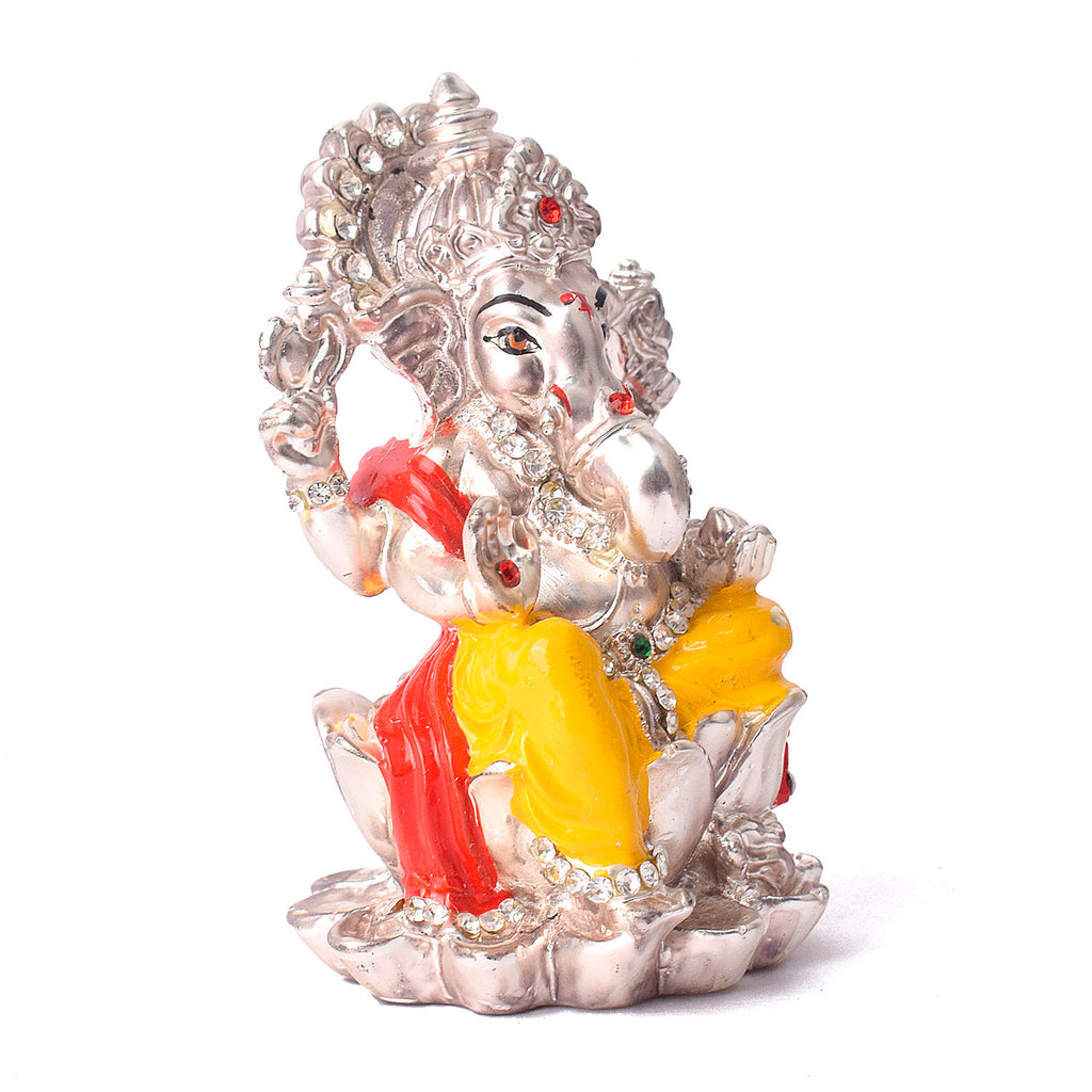 Silver Ganesh Idol Puja Store Online Pooja Items Online Puja Samagri Pooja Store near me www.satvikstore.in