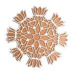 1 PCS Reusable MDF Elegant Rangoli Creations with Wooden Mats