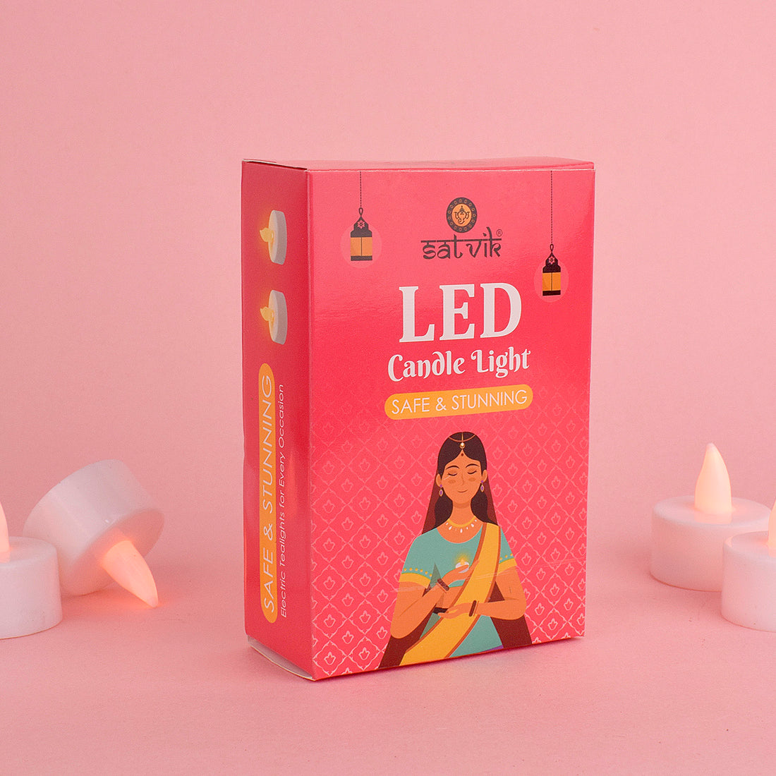 LED Deep Mala Diwali Decorations with LED Candles: Traditional Hanging Jharokha Boxes