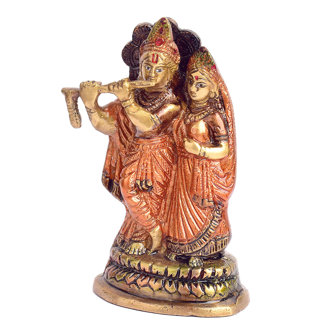 5.4 Inch Radha Krishna Pair Idol for Home Temple Decor