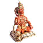6.3 Inch Sitting Kesari Nandan Hanuman Brass Idol