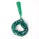 Premium Hakik Jap Mala Green aventurine