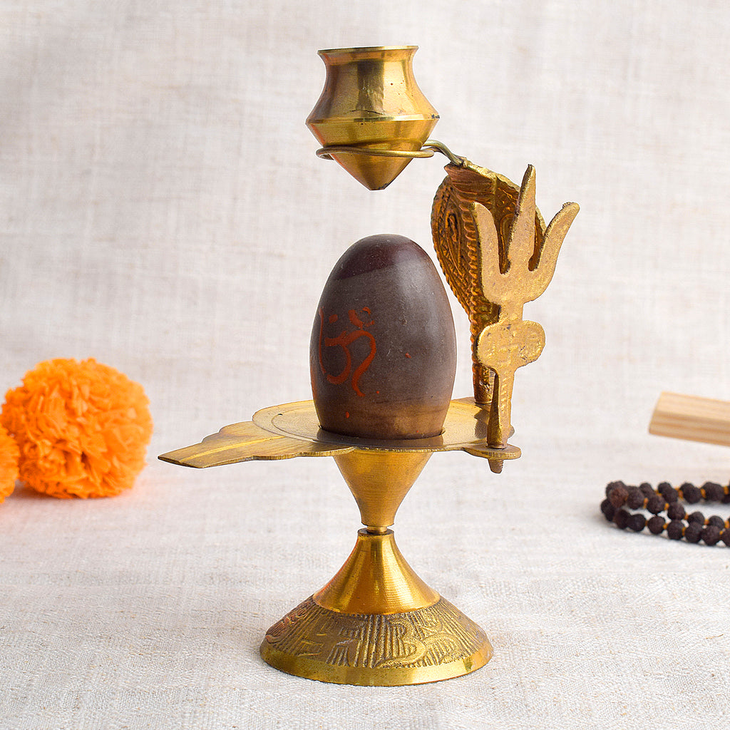 6 Inch Narmada Shivling Puja Store Online Pooja Items Online Puja Samagri Pooja Store near me www.satvikstore.in