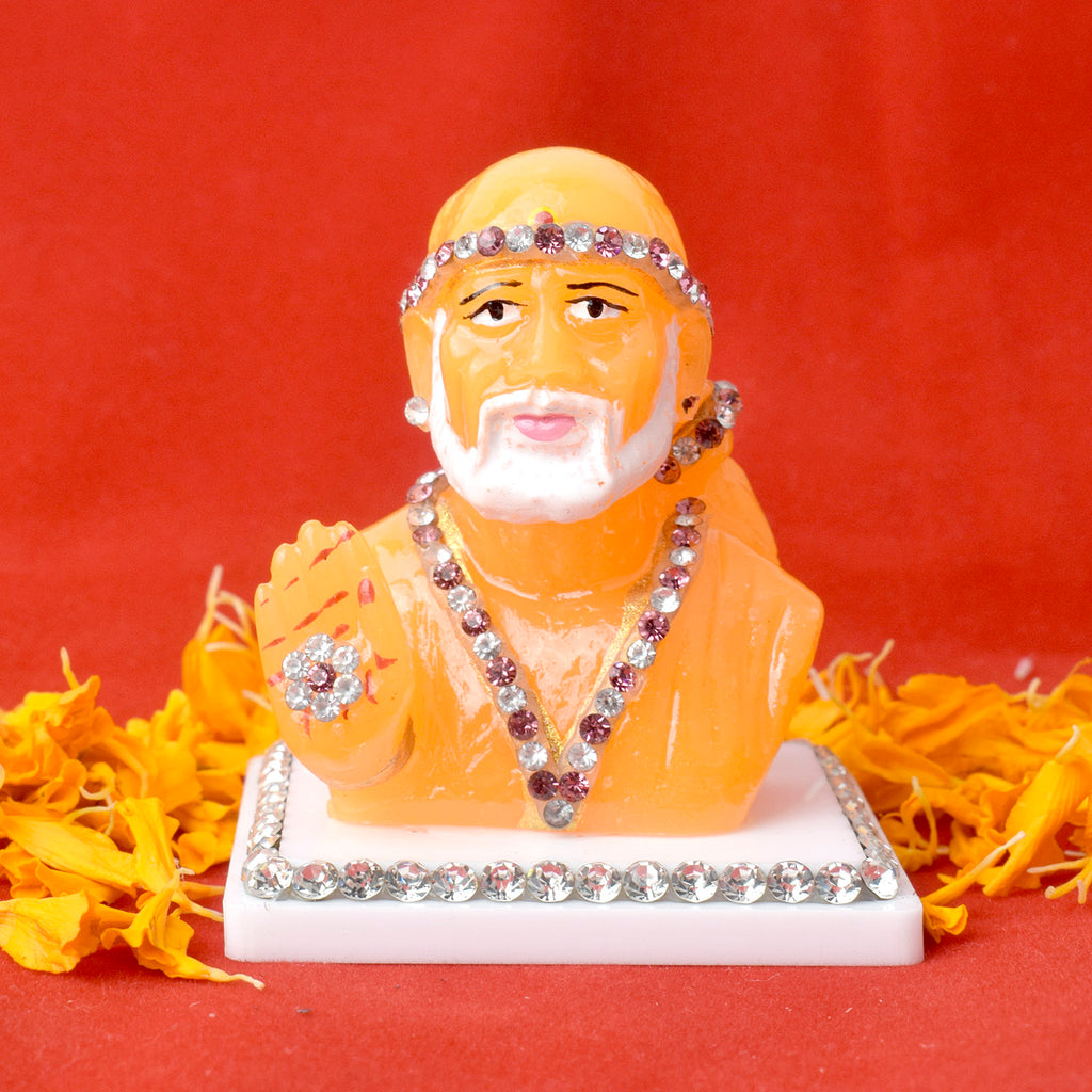 Marble Shirdi Sai Idol Puja Store Online Pooja Items Online Puja Samagri Pooja Store near me www.satvikstore.in