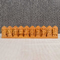 Handcrafted wooden wall décor of Lord Vishnu’s 10 avatars – Dasavatharam – with detailed carving, perfect for pooja rooms, home temples, or spiritual wall displays. India’s Largest Pooja Accessories Brand - www.satvikstore.in

