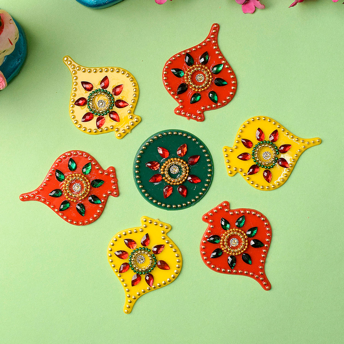 Rangoli Radiance: Sticker Collection for Vibrant Decor |Satvikstore.in ...