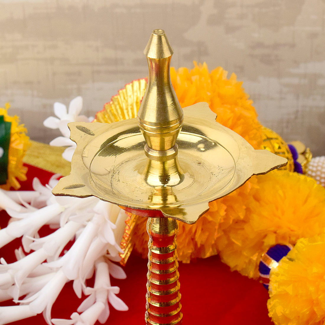 7.6 Inch Elegant Brass Kerala Inauguration Diya