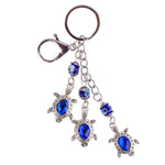 Premium Stainless Steel 3 Tier Turtle Evil Eye Keychain – Anti-Rust Gift
