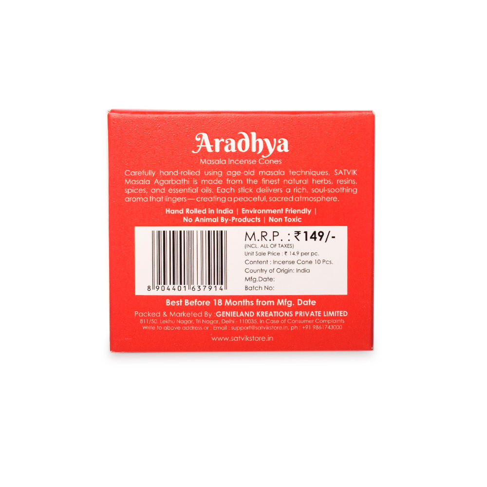 Aradhya Pure Masala Incense Cones