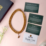 Certified 10mm 100% Original Authentic Mysore White Sandalwood (Chandan) Jap Mala