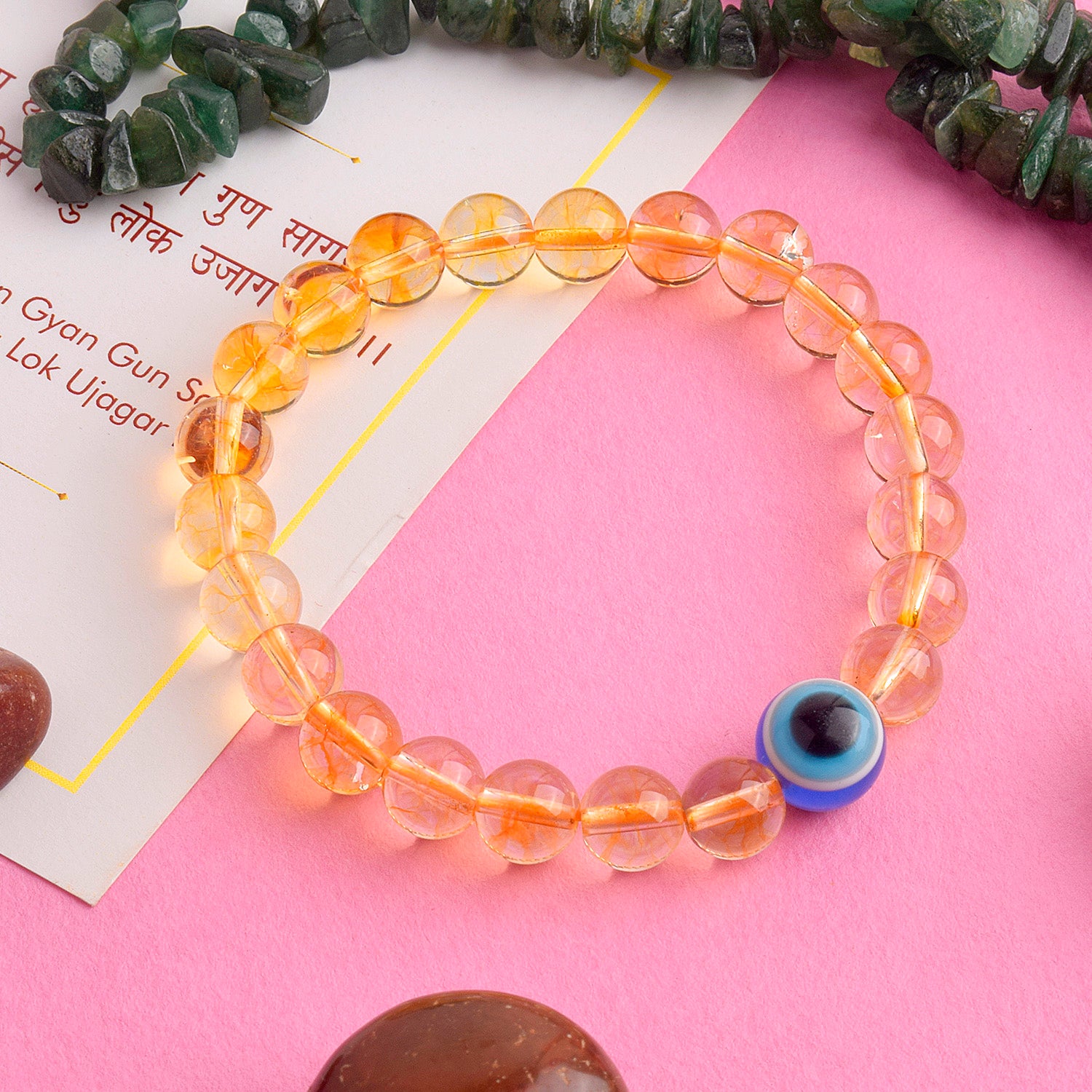 Buy FENGSHUI AGATE Natural Citrine Bracelet 8 m.m for women and Men at  Amazon.in