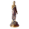 This 10-inch Buddha statue in a standing pose radiates grace and spiritual power. Carefully crafted with fine details, it embodies strength, peace, and enlightenment. The standing pose represents the Buddha’s readiness to guide those on their spiritual journey. 