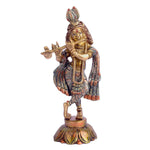 7.5 Inch Lord Krishna Brass Idol | Kanha Brass Murti