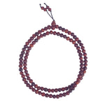 5mm Pure Red Sandalwood Jap Mala – Certified Authentic (Andhra Pradesh) Spiritual Use