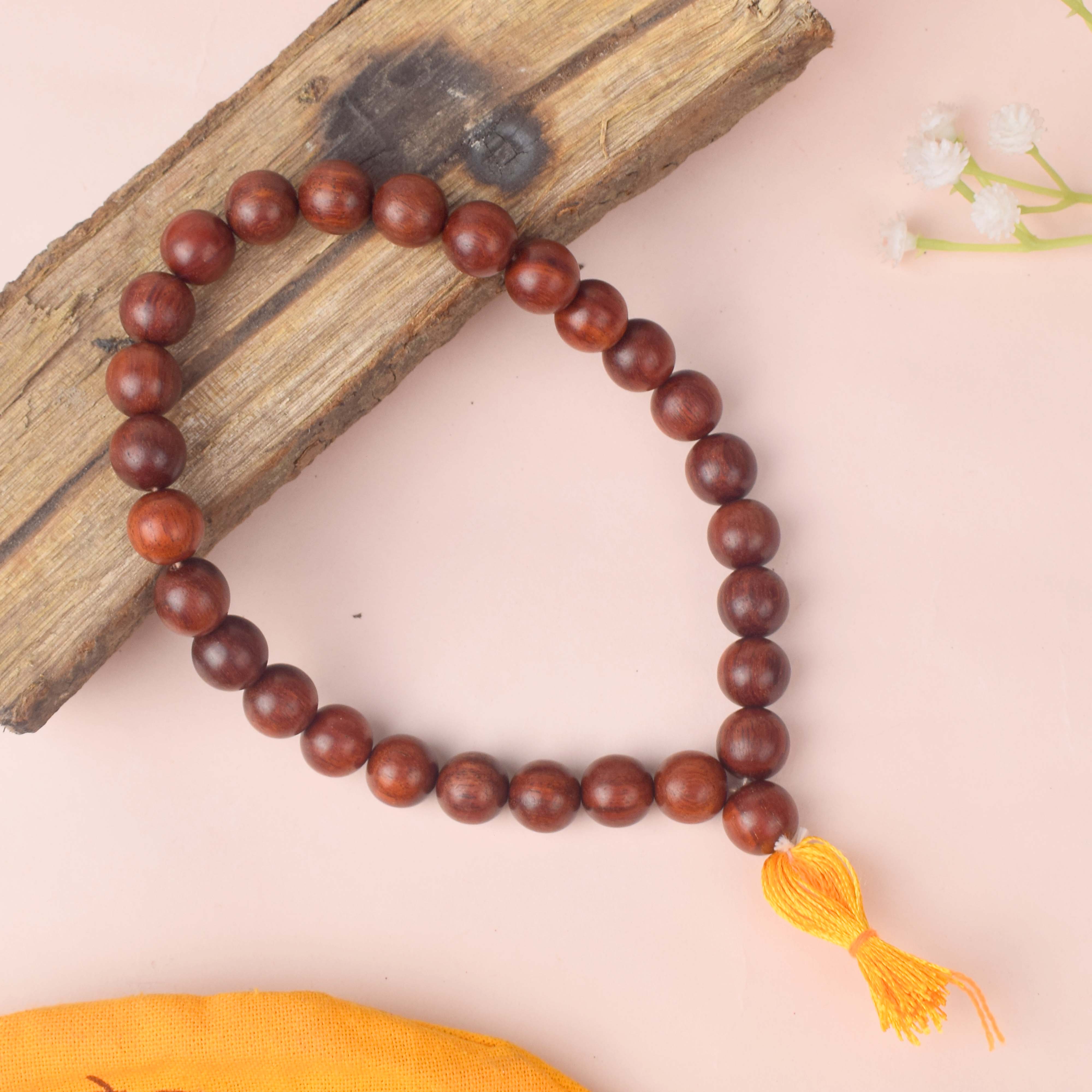 Shop 27 Bead Red Chandan Money Mala for Wealth Luck