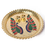 Traditional Kumkum Dispenser with Avian Grace