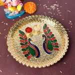 Traditional Kumkum Dispenser with Avian Grace