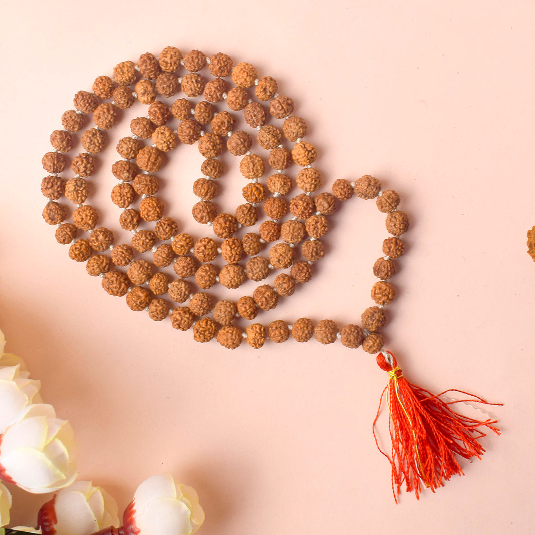 5 Mukhi Pahtariya Rudraksha Mala 7-8mm